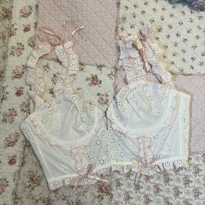 For love and lemons x VS swirl eyelet bustier